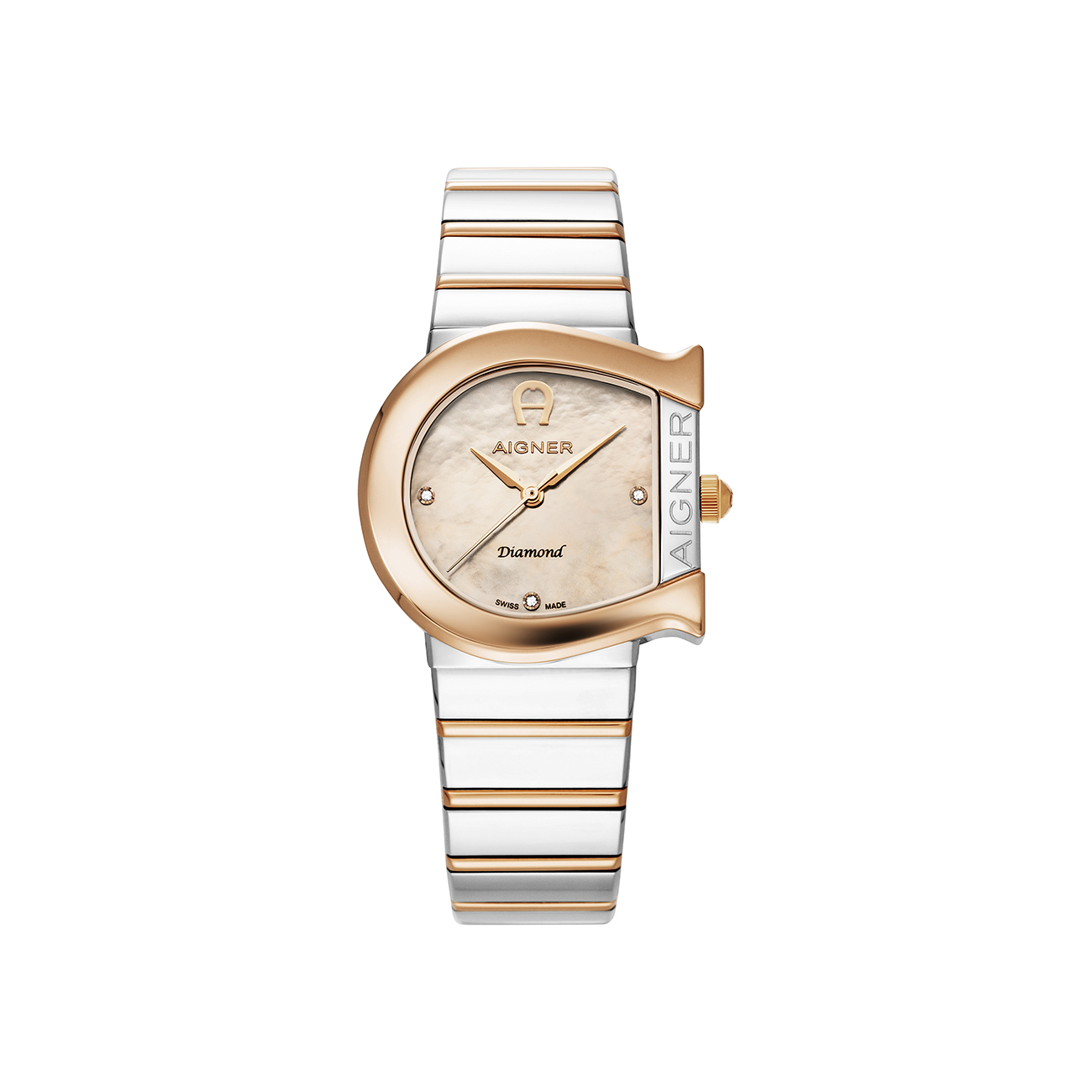 Aigner Damenuhr MATERA DIAMOND Silber-Rosé gold von Aigner