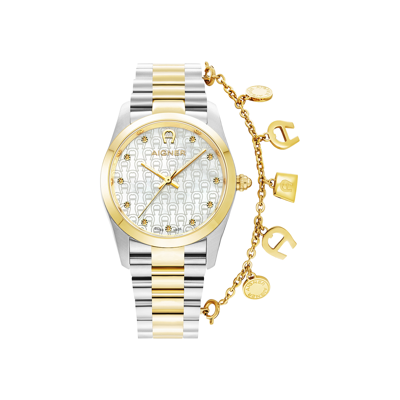 Aigner Damenuhr Scafati Silber-Gold silber von Aigner