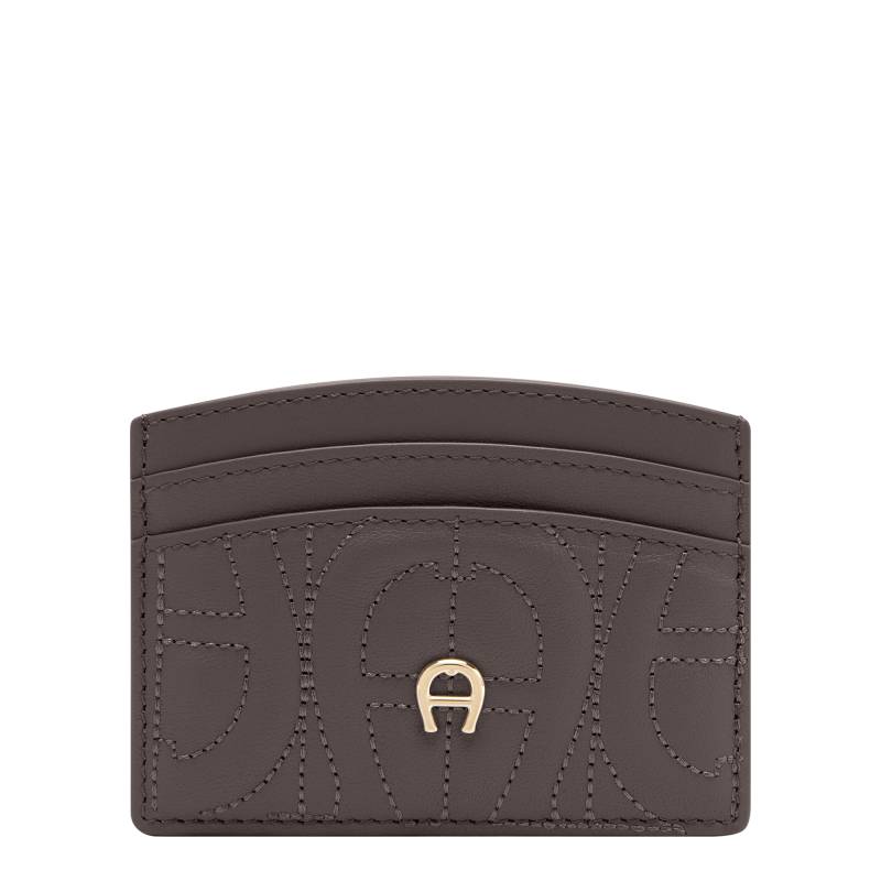 Aigner Diadora Logo Kartenetui braun von Aigner
