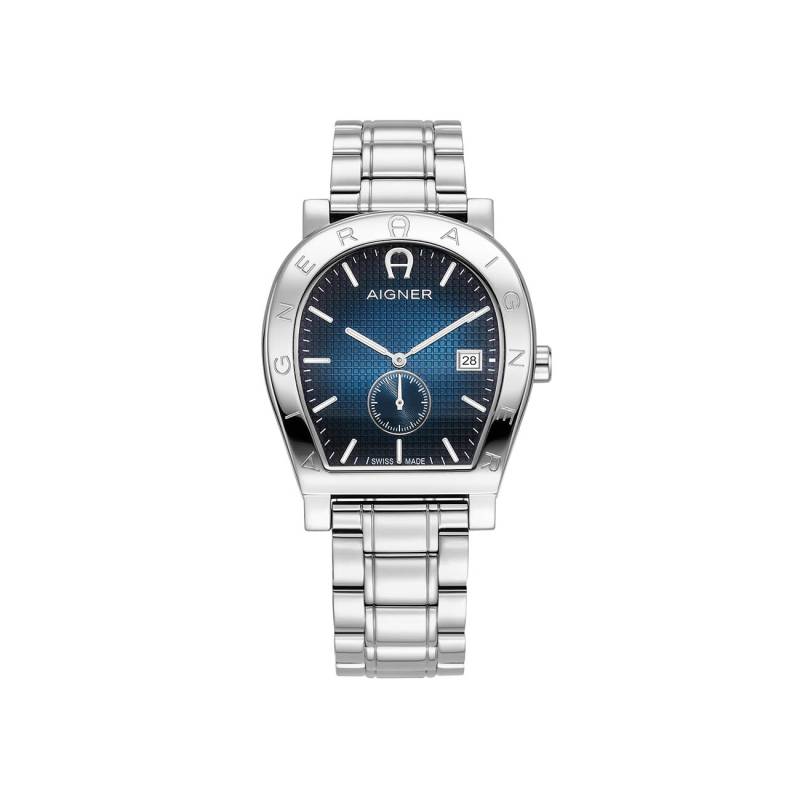 Aigner Herrenuhr Daiano Silber blau von Aigner