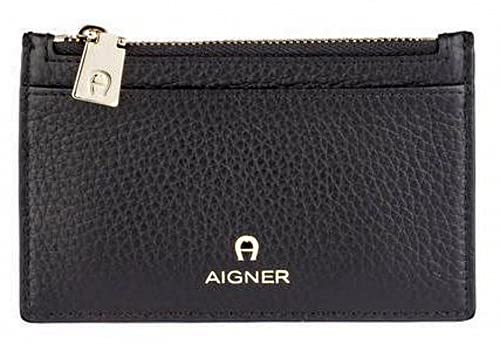 Aigner Kartenetui/Mini Portemonnaie Ivy, Schwarz 150361 von Aigner