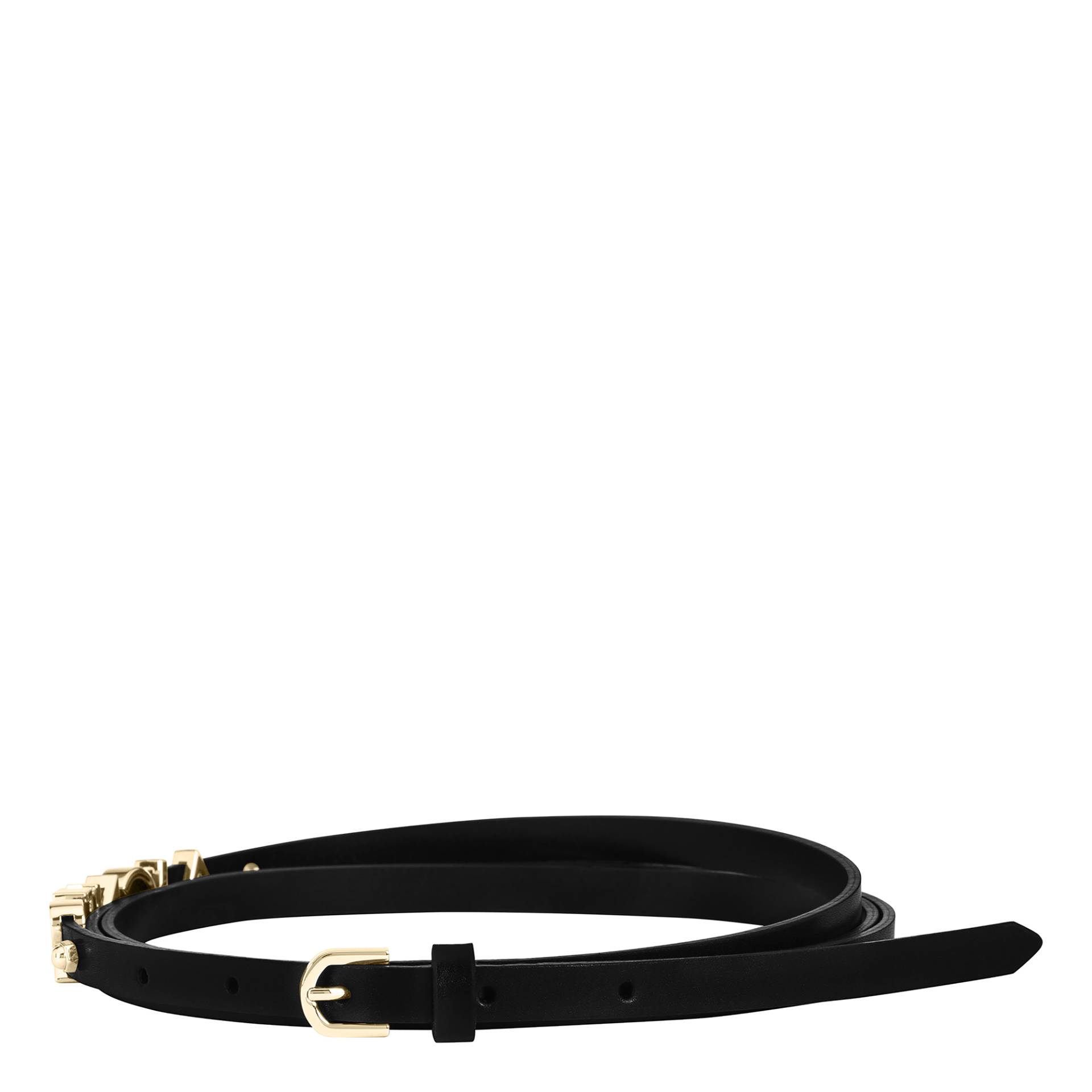 Aigner Logo Gürtel 1 cm schwarz von Aigner