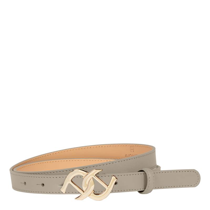 Aigner Logo Gürtel 2 cm beige von Aigner