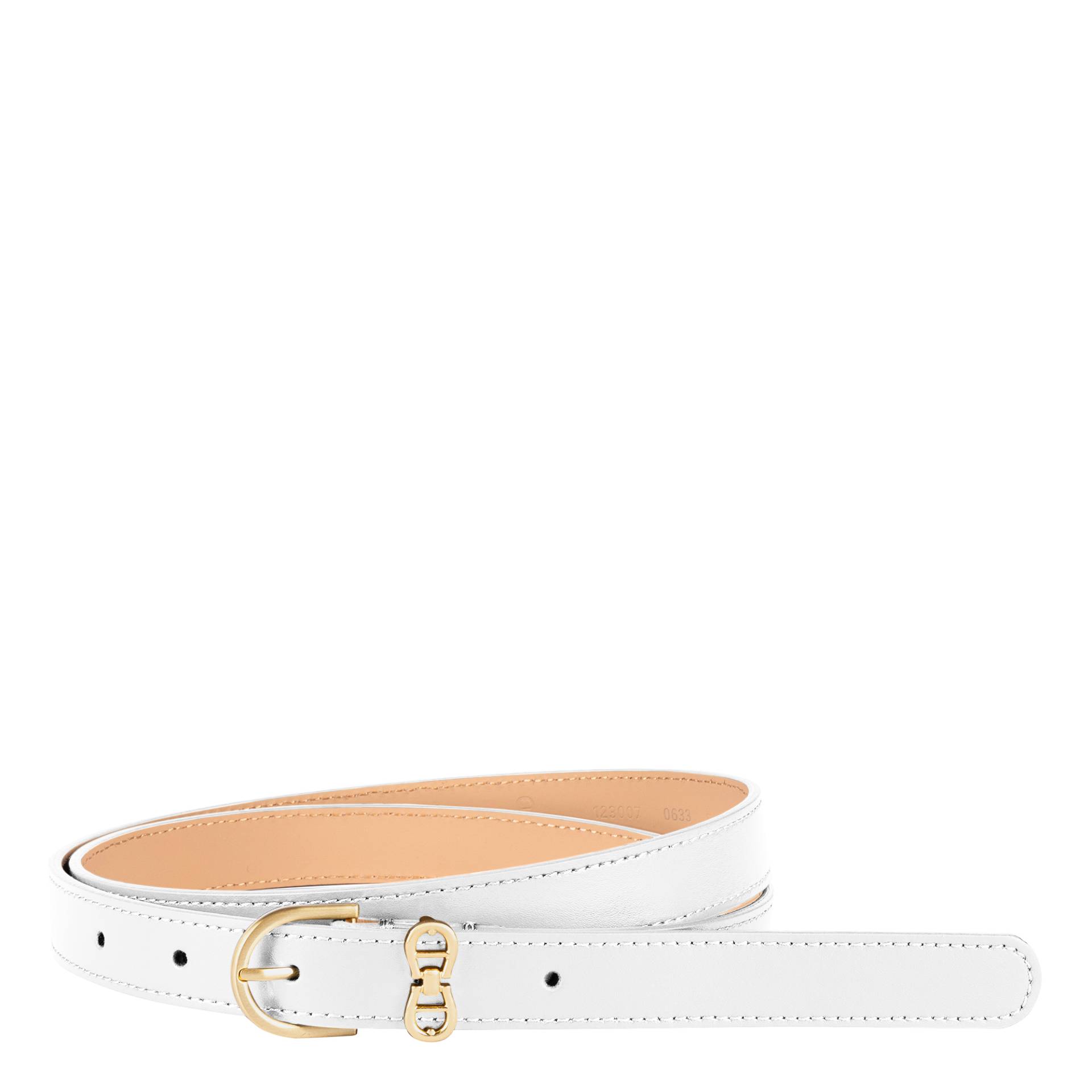 Aigner Logo Gürtel 2 cm weiß von Aigner