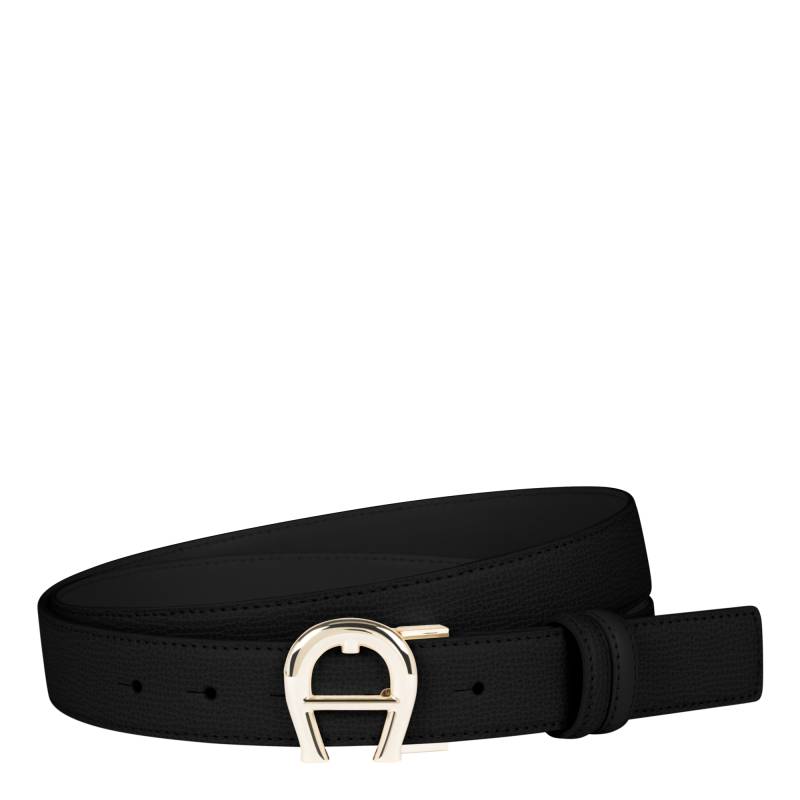Aigner Logo Gürtel 3 cm schwarz von Aigner