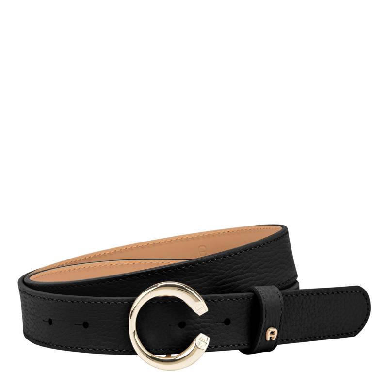 Aigner Logo Gürtel 3 cm schwarz von Aigner