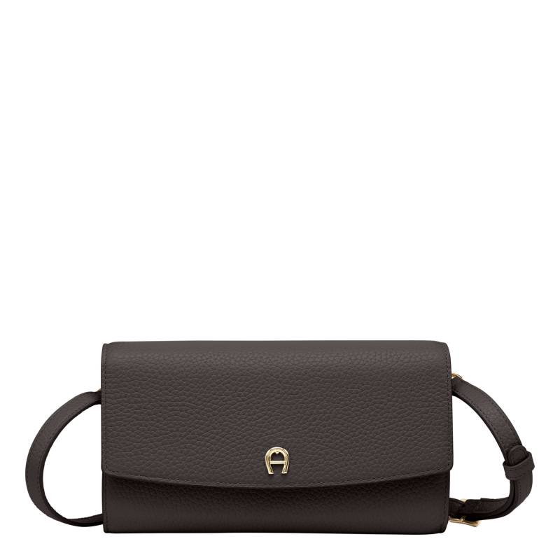 Aigner Portemonnaie mit Schulterriemen grau von Aigner