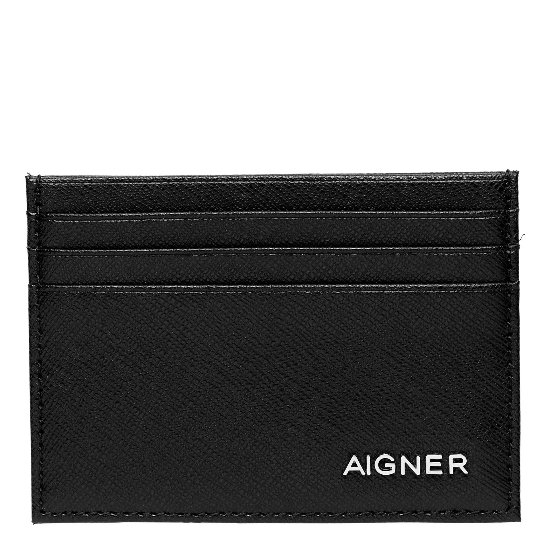 Aigner Saffiano Kartenetui schwarz von Aigner