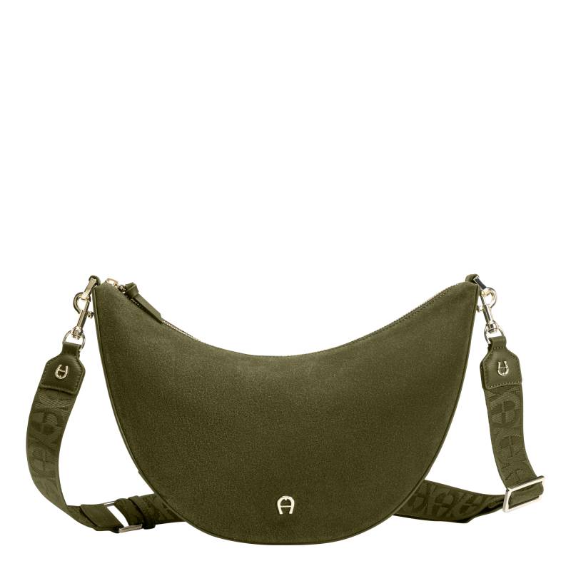 Aigner Zita Suede Umhängetasche M grün von Aigner