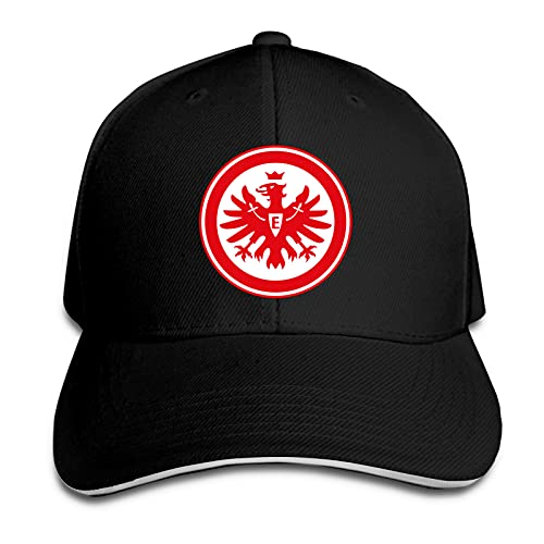 Aiier EIN-Tracht Frankfurt Logo Cap mit Sonnenblende - Verstellbarer Trucker Hut Schwarz, One Size von Aiier