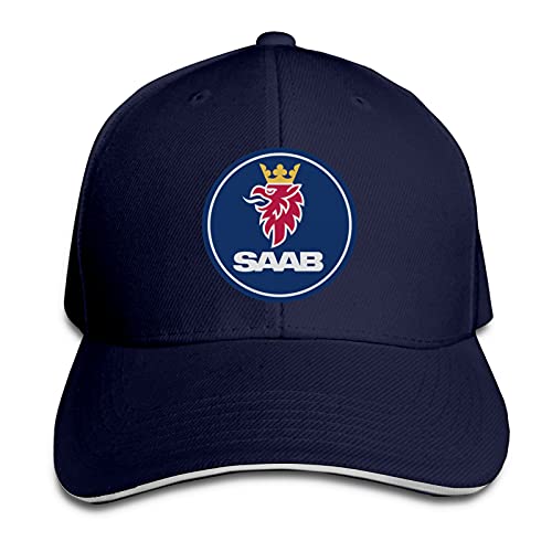 Aiier Sha-Kel Reu-Sable Sa-Ab Logo Curved Brim Cap Printed Baseball Cap Sun Visor Travel Cap Sandwich Cap Adjustable Trucker Hat Gr. One size, navy von Aiier