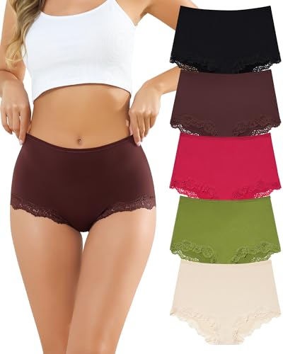 Aijolen Boxershorts Unterhosen Damen Slips Spitze Unterwäsche Frauen Atmungsaktive Shorts Panties Hipster Weich Stretch Mehrpack S-XL Aijolen Boxershorts Unterhosen Damen Slips Spitze Unterwäsche Frauen Atmungsaktive Shorts Panties Hipster Weich Stretch Mehrpack S-XL von Aijolen
