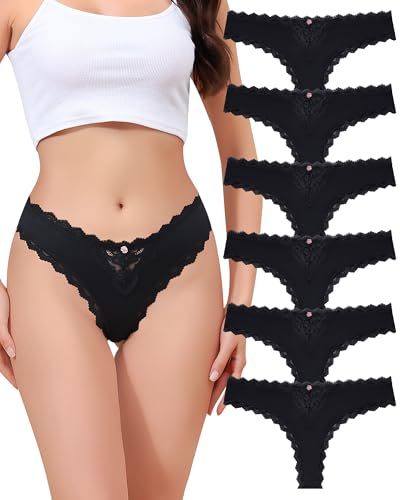 Aijolen String Femme sans Couture Sous Vetements Feminins Strings Femme et Tangas Culotte String Pour Femme Sous-Vêtements Lot de 6 S-XL von Aijolen