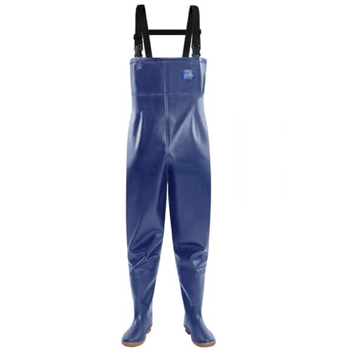 Aikelai Wathose Herren Wasserdicht mit Stiefel,3-Ply Neopren Wathose,Angelhose Herren,mit Rutschfesten Gummistiefeln,Crosswater Waders für Angeln,Bauernhöfe, Gärten (EU45) von Aikelai