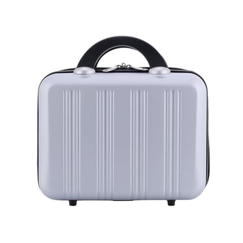 Aikimfuly Multifunktionale tragbare Make-up-Tasche für Damen, große Kapazität, Reise-Kosmetik-Aufbewahrungsbox mit Griff und Parfüm-Organizer, einfarbig, Einheitsgröße von Aikimfuly