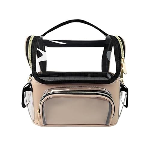Aikimfuly Tragbare Make-up-Tasche – großes Fassungsvermögen, transparenter Kosmetik-Organizer für Reisen und Hautpflege von Aikimfuly