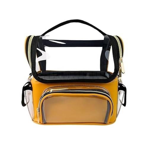 Aikimfuly Tragbare Make-up-Tasche – großes Fassungsvermögen, transparenter Kosmetik-Organizer für Reisen und Hautpflegeprodukte von Aikimfuly
