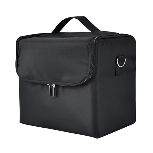 Aikimfuly Tragbare Make-up-Tasche mit großer Kapazität – mehrlagiger, faltbarer Organizer für Make-up-Künstler, Nagelstudios und Sticksets von Aikimfuly