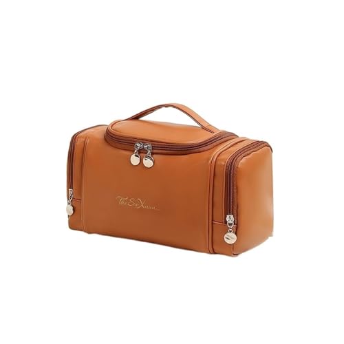 Aikimfuly Wasserdichte Make-up-Tasche mit großem Fassungsvermögen, tragbarer Reise-Kosmetik-Organizer für Toilettenartikel und Parfüm (D) von Aikimfuly
