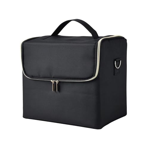 Tragbare Make-up-Tasche mit großer Kapazität – mehrlagiges, faltbares Make-up-Künstler-Set und Nagelsalon-Organizer von Aikimfuly