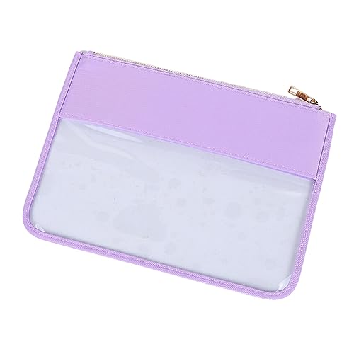 Ailan Damen Make up Tasche, leicht und kompakt, für den akademischen Stil, Nylon, Nylon, transparente Make up Tasche, transparente Reißverschlusstasche von Ailan