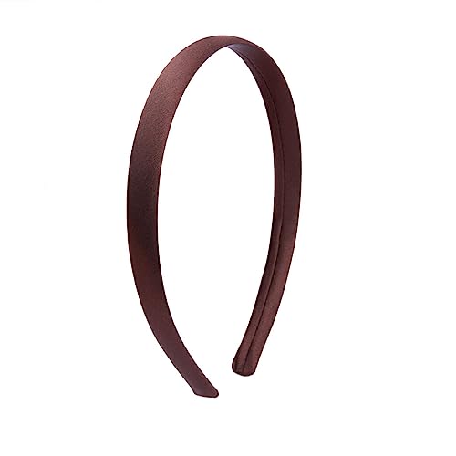 Ailan Frauen Stirnband Volltonfarbe Haarband Modell Basteln Kinder Erwachsene Kopfbedeckung Einfacher Haushalt Styling Haarschmuck, Dunkler Kaffee von Ailan