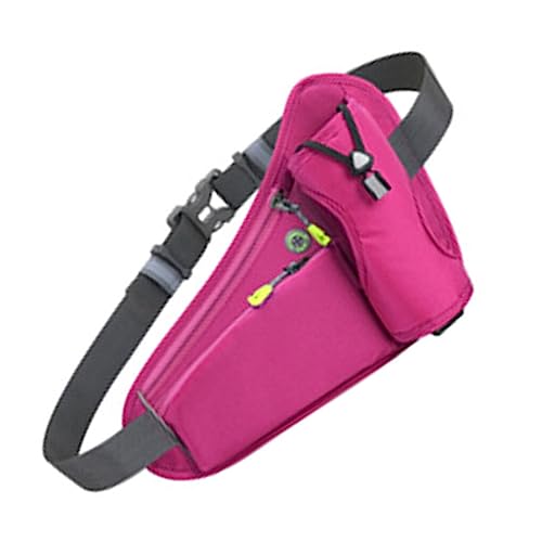 Ailan Outdoor Taille Tasche wasserdichte Fitness Wasser Flasche Halter Anti Diebstahl Handy Frauen Männer Tasche Fanny Pack Sport, Rosenrot von Ailan