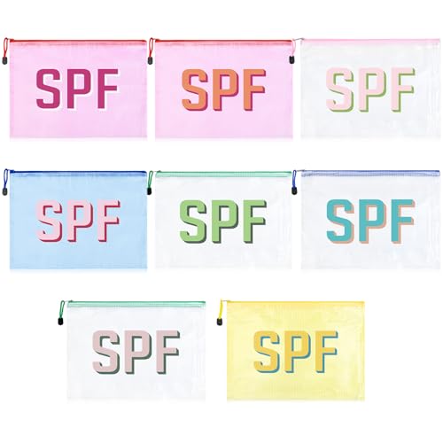 Aileam 8 x Strand-Make-up-Taschen LSF Kosmetiktaschen für Damen und Mädchen, LSF 8P von Aileam