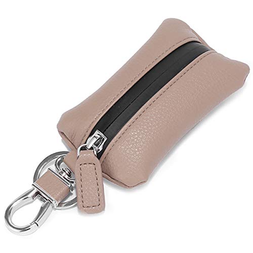 Autoschlüssel Hülle Cover Aileder Wasserdicht Smart Key Holder Schutz Tasche Leder Auto Schlüsselanhänger Tasche Auto Smart Keychain Münzhalter Auto Fernbedienung Schlüsselanhänger Brieftasche, grau, von Aileder