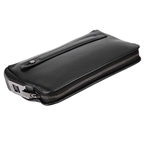 Ailgely Fipilock FL-V1 Herren-Geldbörse mit Reißverschluss, Leder, Smart-Fingerabdruck, Sicherheit, Diebstahlschutz, Handtasche, Schwarz für Herren Ailgely Fipilock FL-V1 Herren-Geldbörse mit Reißverschluss, Leder, Smart-Fingerabdruck, Sicherheit, Diebstahlschutz, Handtasche, Schwarz für Herren von Ailgely