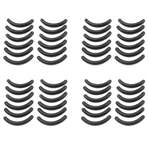ailill 48 Stuecke Aus Schwarzem Gummi-Verfassungs-Werkzeug-Wimpernzange Ersatzkissen Fuer Frauen von ailill