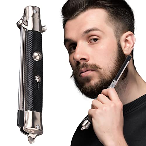 Ailopta Federkamm, Klappbarer Taschenkamm für Herren, Klappbares gefälschtes Messer in Form eines Kamms, Streichgeschenk für Männer Ailopta Federkamm, Klappbarer Taschenkamm für Herren, Klappbares gefälschtes Messer in Form eines Kamms, Streichgeschenk für Männer von Ailopta