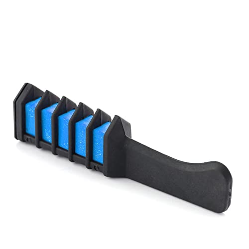 Ailovone Haarkreide Kamm Premium Haarkreide Set Kinder Haarfärbemittel DIY Cosplay Temporäre Färben HaarfarbeKamm für Karneval/Halloween/Weihnachten/Party (blau) von Ailovone