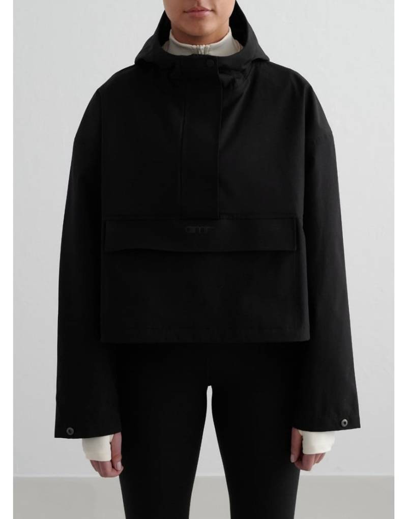 Aim'n - Black - Wasserdichter Cropped Anorak in Schwarz von Aim'n