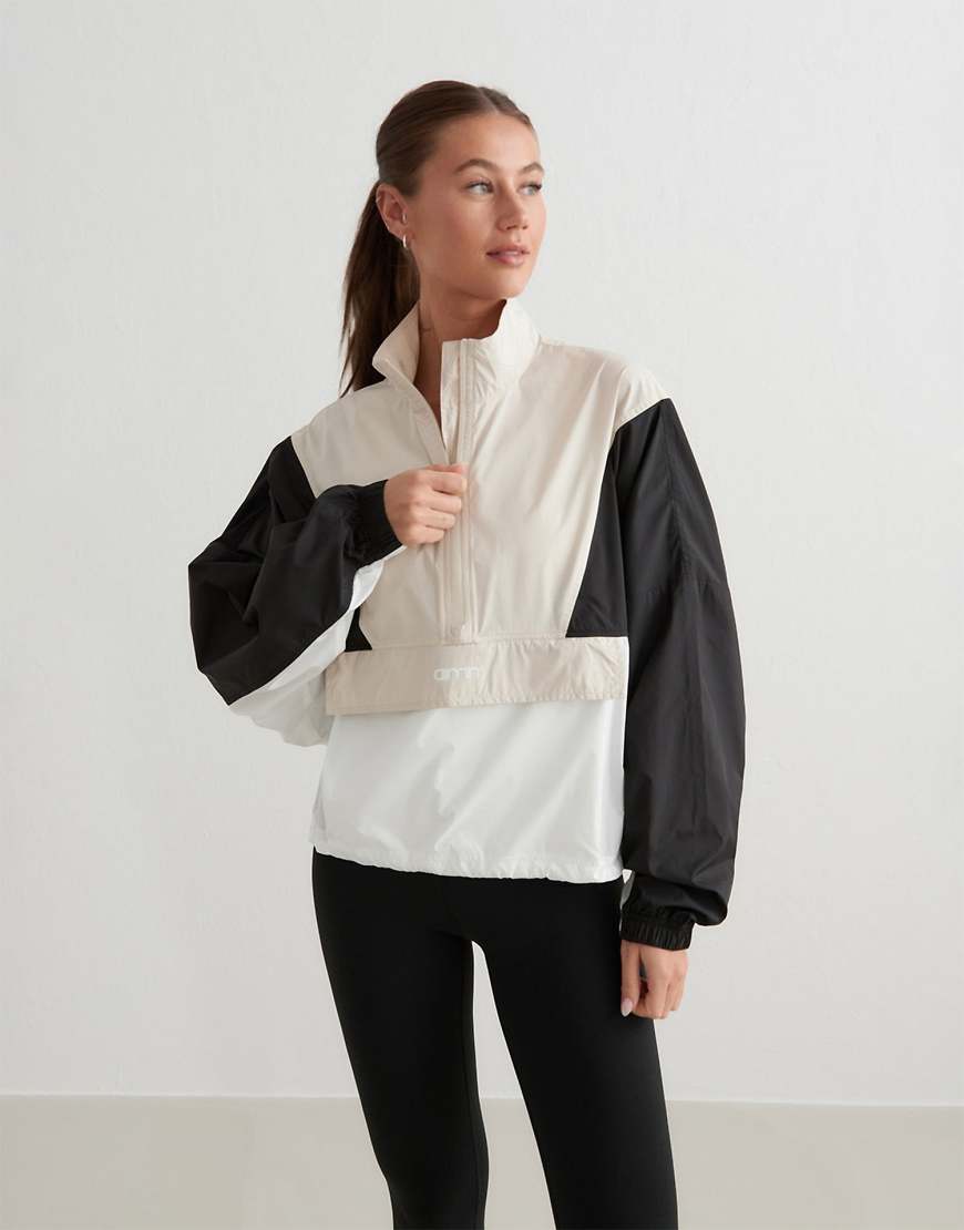 Aim'n - Café au Lait Balance Blocked - Windjacke in Beige-Neutral von Aim'n