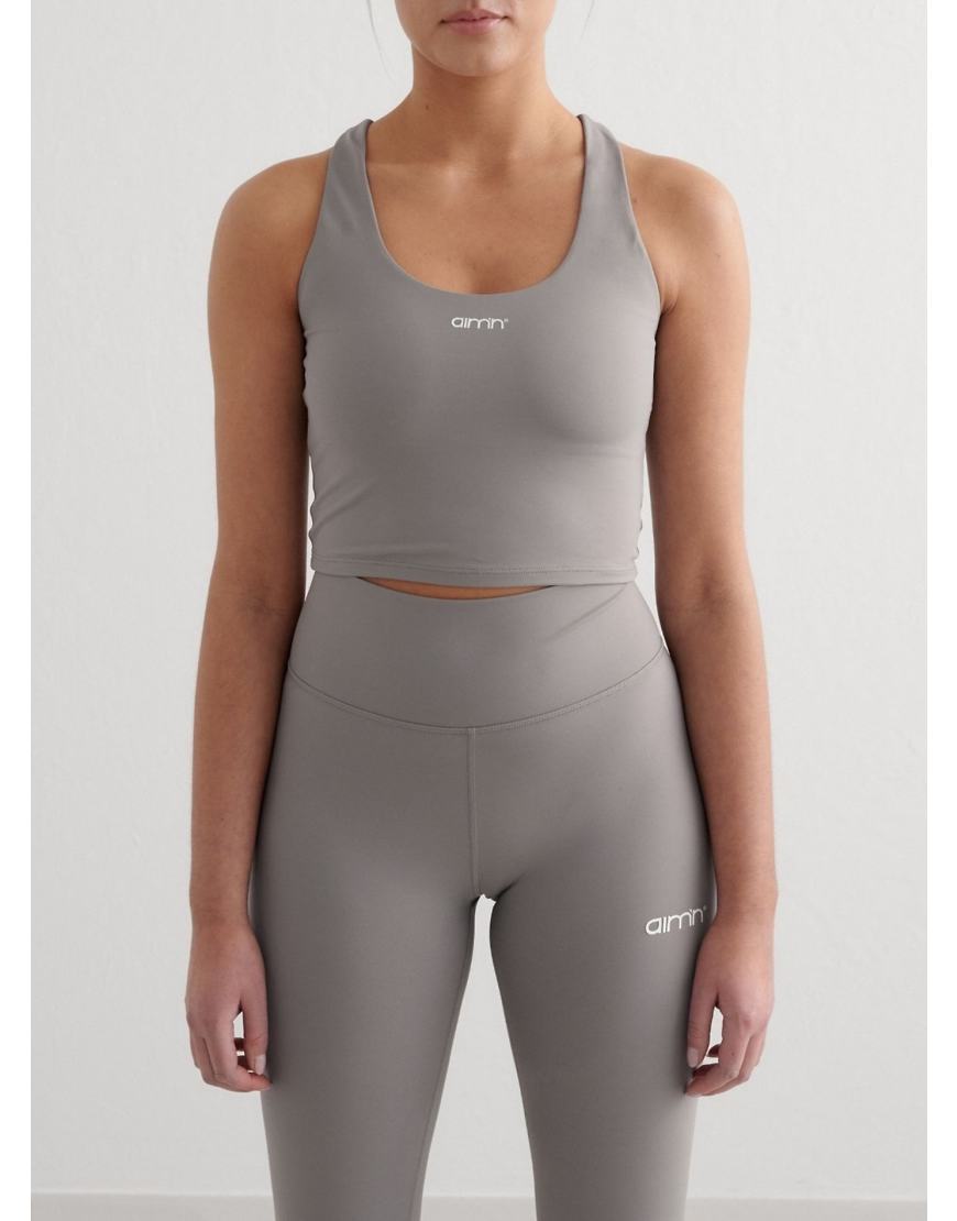 Aim'n - Concrete Core Essential - Bralette in Grau von Aim'n