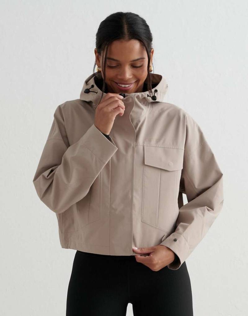 Aim'n - Dark Clay - Wasserfeste Jacke Beige-Neutral von Aim'n