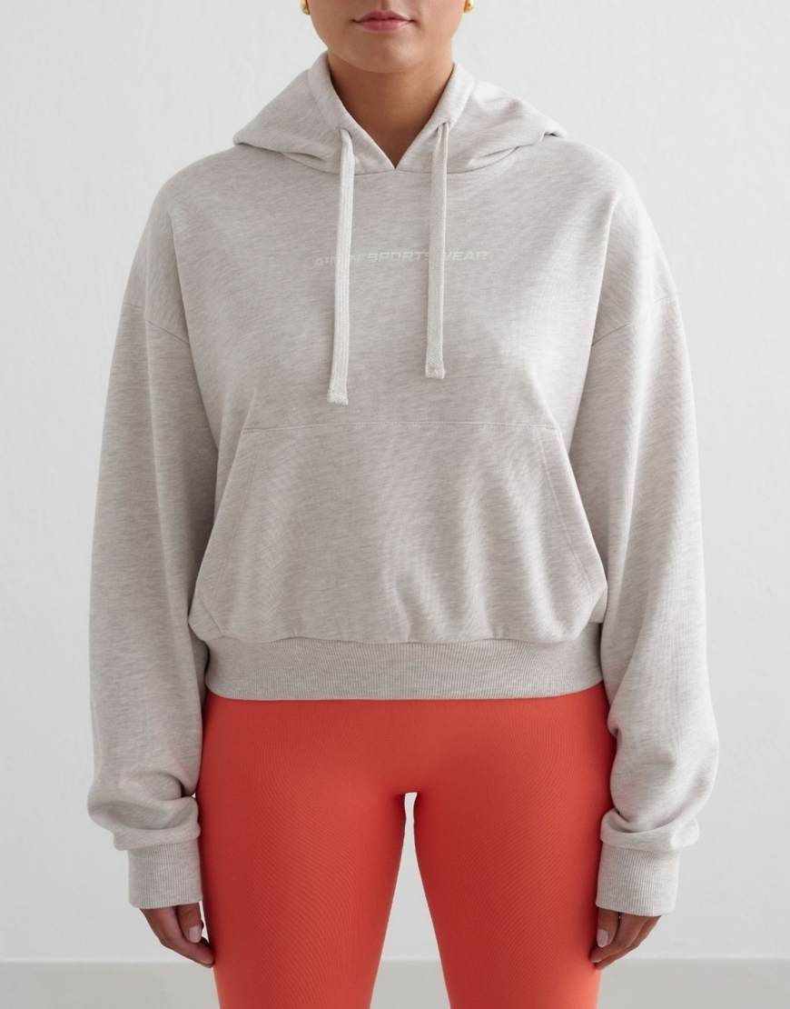 Aim'n - Dicker Kapuzenpullover aus Terry-Stoff in meliertem Beige-Neutral von Aim'n