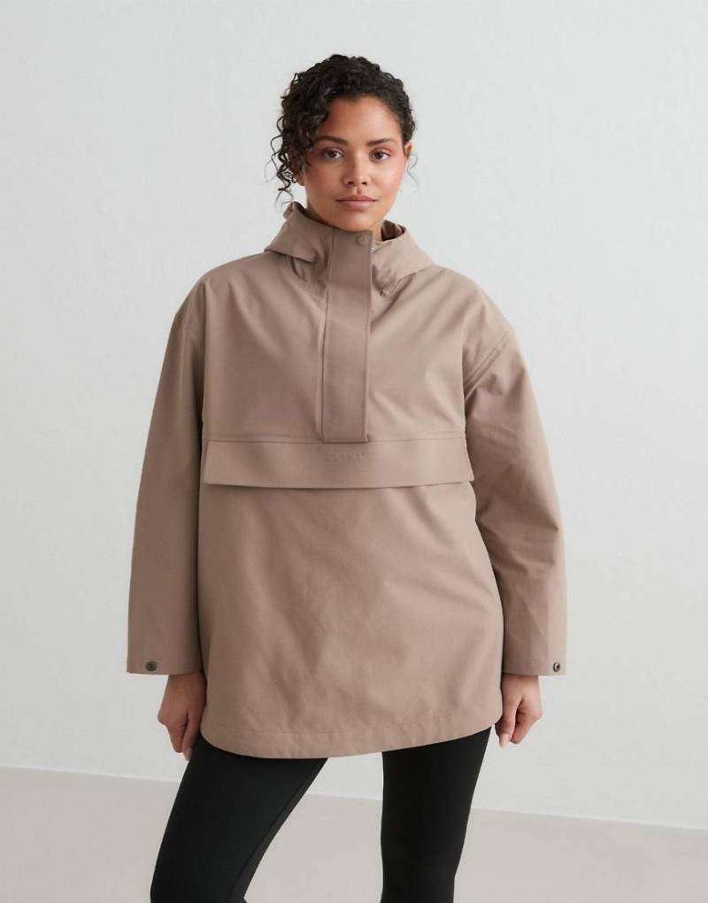 Aim'n - Espresso - Wasserdichter Oversize-Anorak in Braun von Aim'n