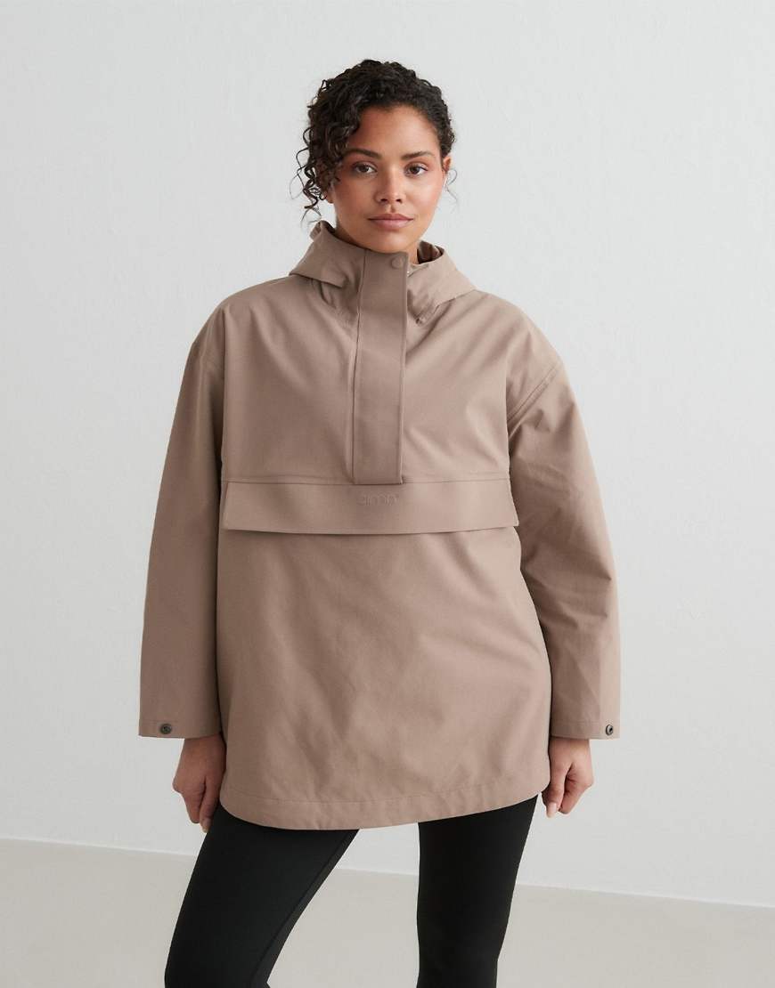 Aim'n - Espresso - Wasserdichter Oversize-Anorak in Braun von Aim'n