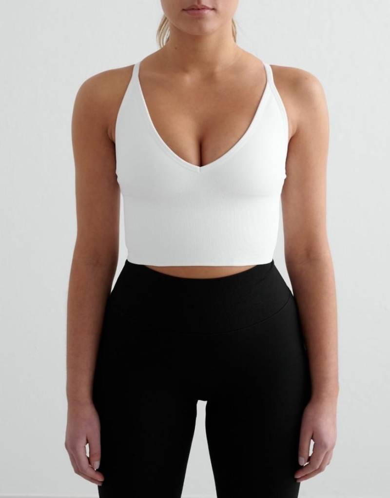 Aim'n - Formendes, nahtloses Bustier in Weiß mit hinten überkreuzten Trägern von Aim'n