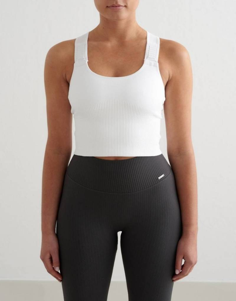 Aim'n - Geripptes, nahtloses Bustier in Weiß mit starker Stützfunktion von Aim'n
