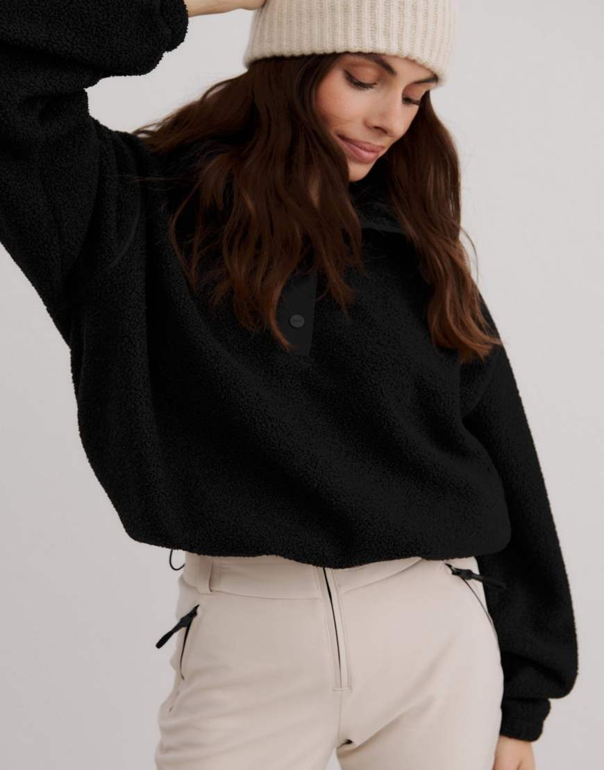 Aim'n - Langärmliges Oberteil aus Polar-Fleece in Schwarz von Aim'n