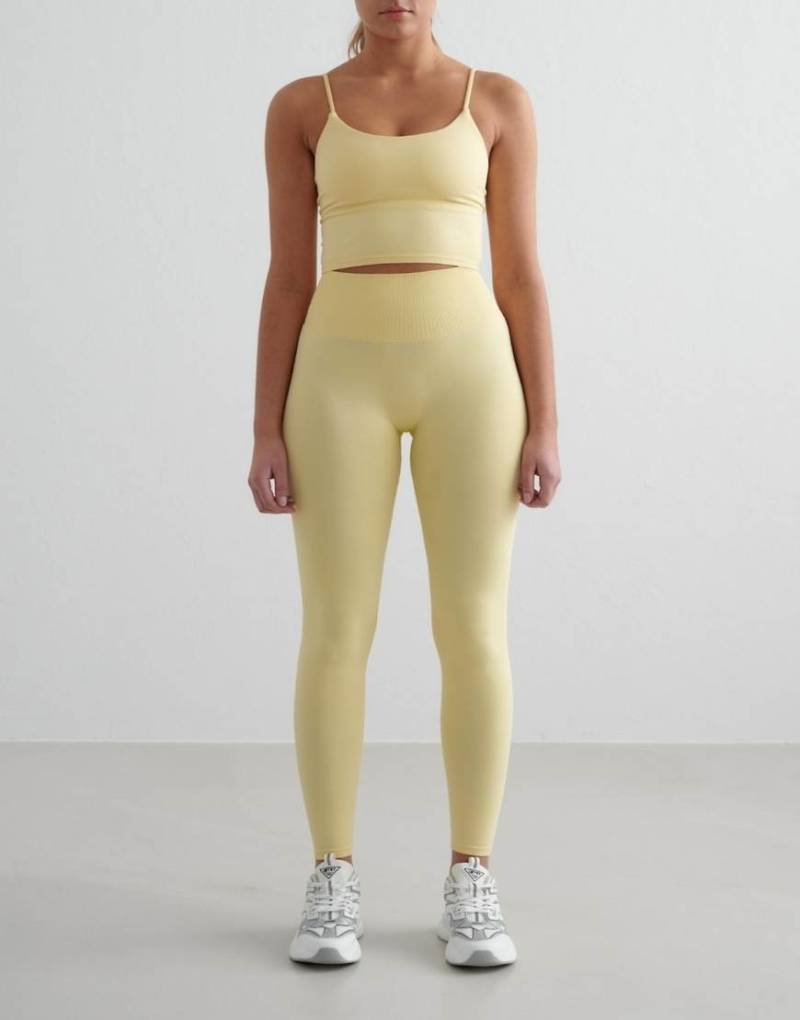 Aim'n - Mellow - Formende, nahtlose Leggings in Hellgelb von Aim'n