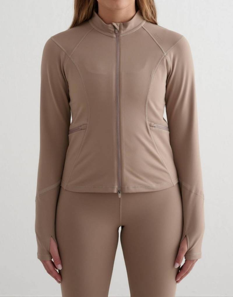 Aim'n - Reflektierende, wärmende Jacke in Espressobraun mit Reißverschluss-Brown von Aim'n