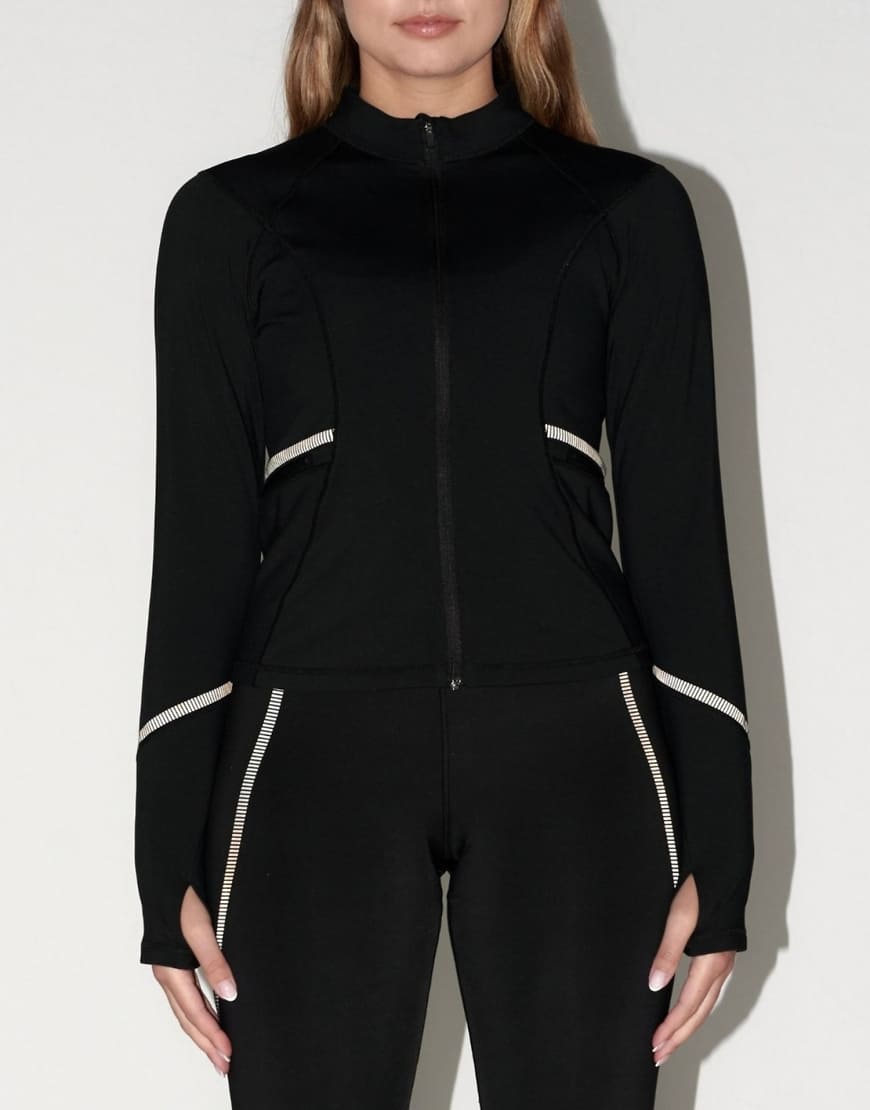 Aim'n - Reflektierende, wärmende Jacke in Schwarz mit Reißverschluss Aim'n - Reflektierende, wärmende Jacke in Schwarz mit Reißverschluss von Aim'n