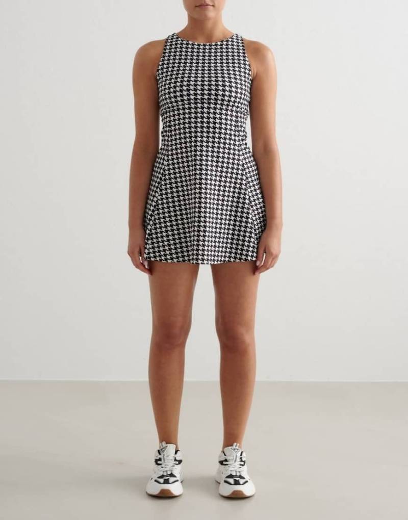 Aim'n - Sense - Hochgeschlossenes Kleid mit Pepita-Muster-Bunt von Aim'n