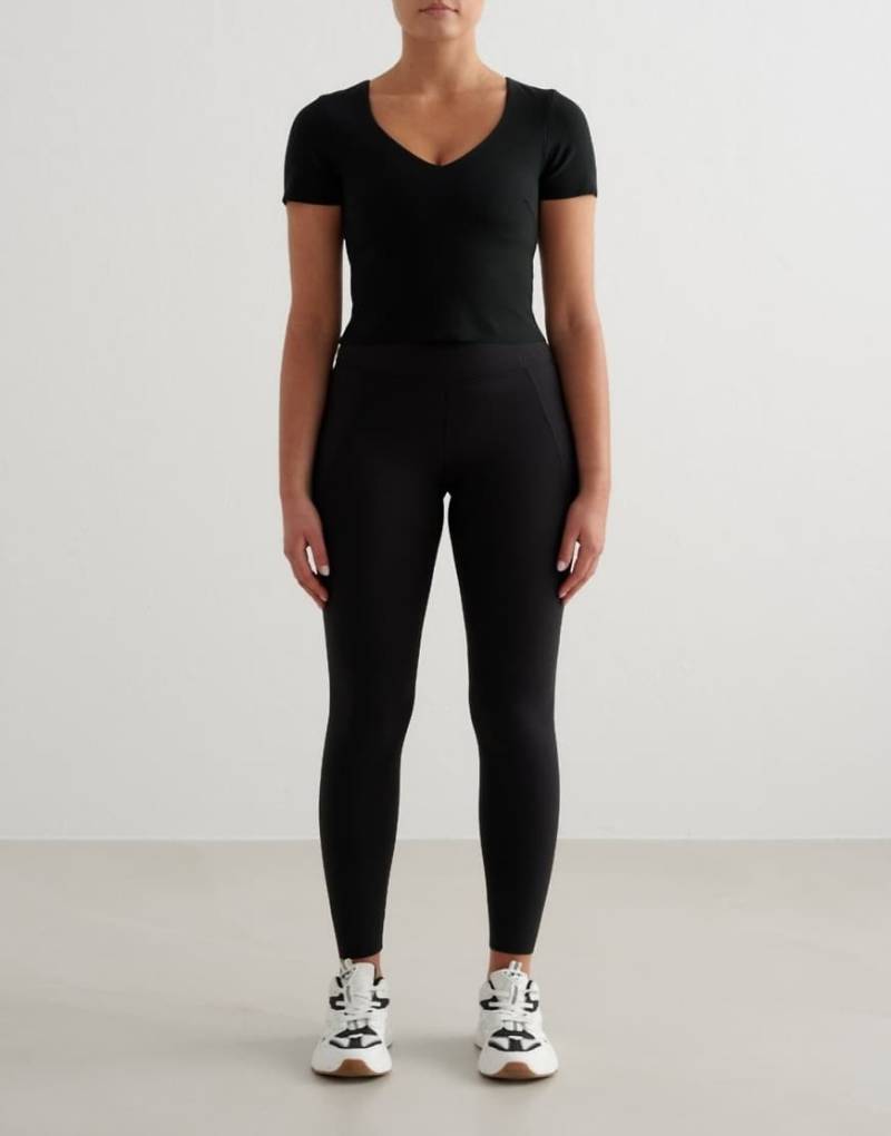 Aim'n - Sense - Leggings in Schwarz mit Tasche von Aim'n