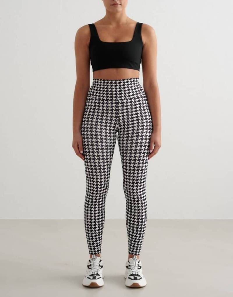 Aim'n - Sense - Leggings mit Pepita-Muster-Bunt von Aim'n