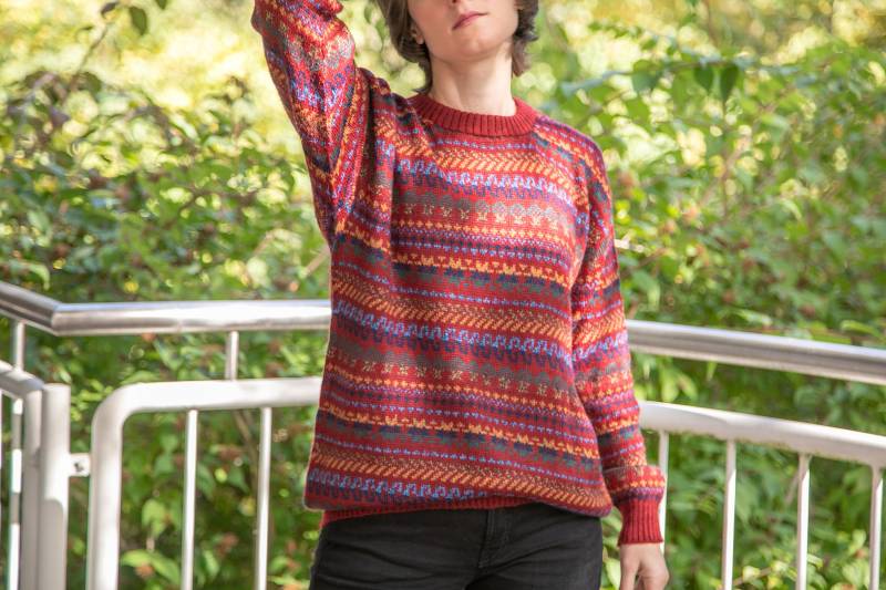 strickpullover Aus Baby Alpaka Für Frauen | Größe Xl Boho Chic Pullover Frühlingspullover von AimaraDesign